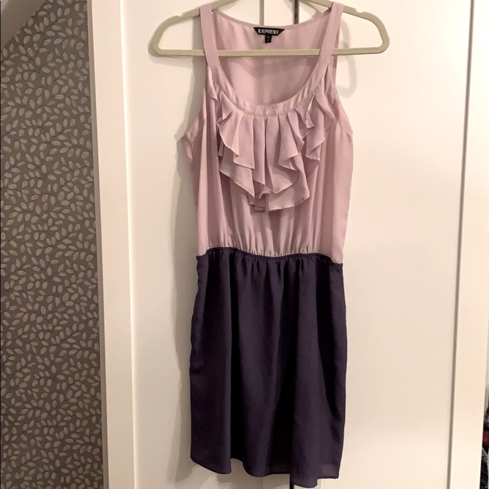 Lavender & Purple Ruffle Dress